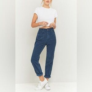 BDG Urban Outfitters Corduroy High Waisted Mom Pant Blue Women's Size 26​​​